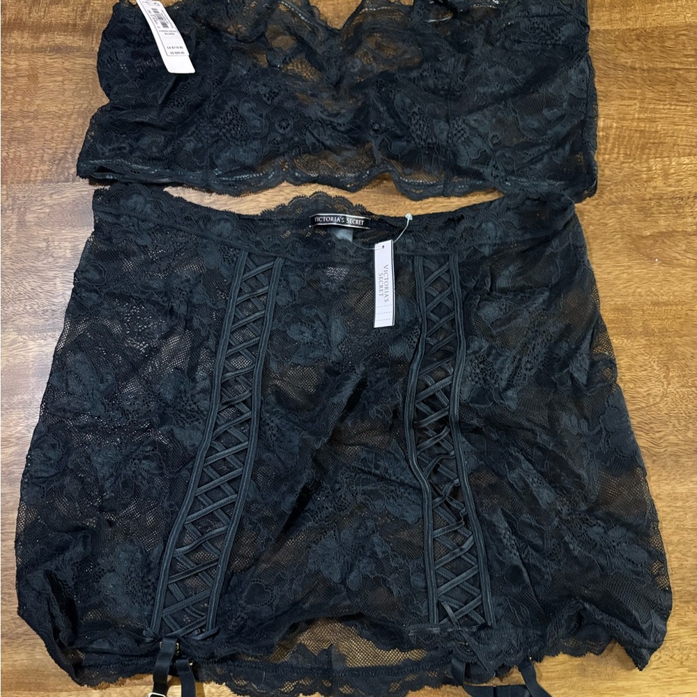 Victoria's Secret Black Lace Set